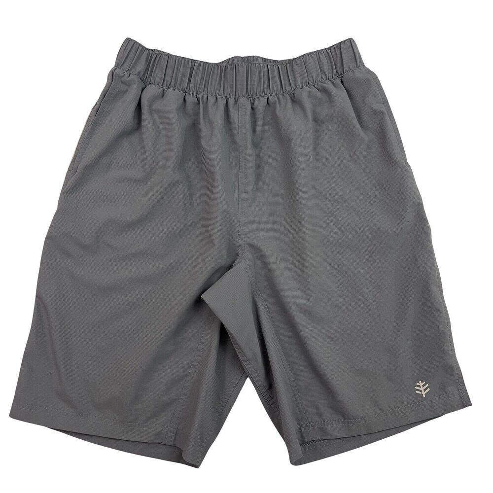 Coolibar Men's Athletic Shorts in Charcoal Gray
